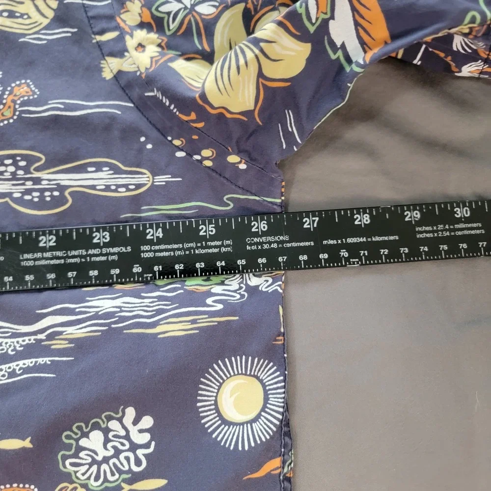 Ralph Lauren Polo Sport Hawaiian Shirt Men's XL Blue Aloha Hula Girl AOP SS